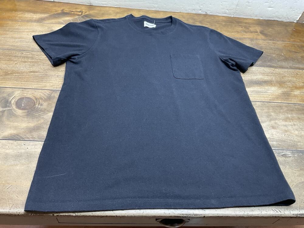 Taylor Stitch Organic Cotton Shop Tee Shirt Mens 44 XL Black Huckberry